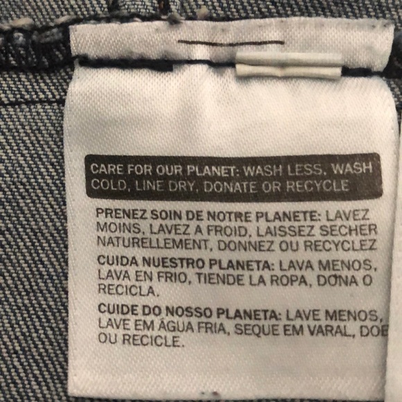 Levi’s Vest Jean Jacket Size L Color Blue - Picture 7 of 8